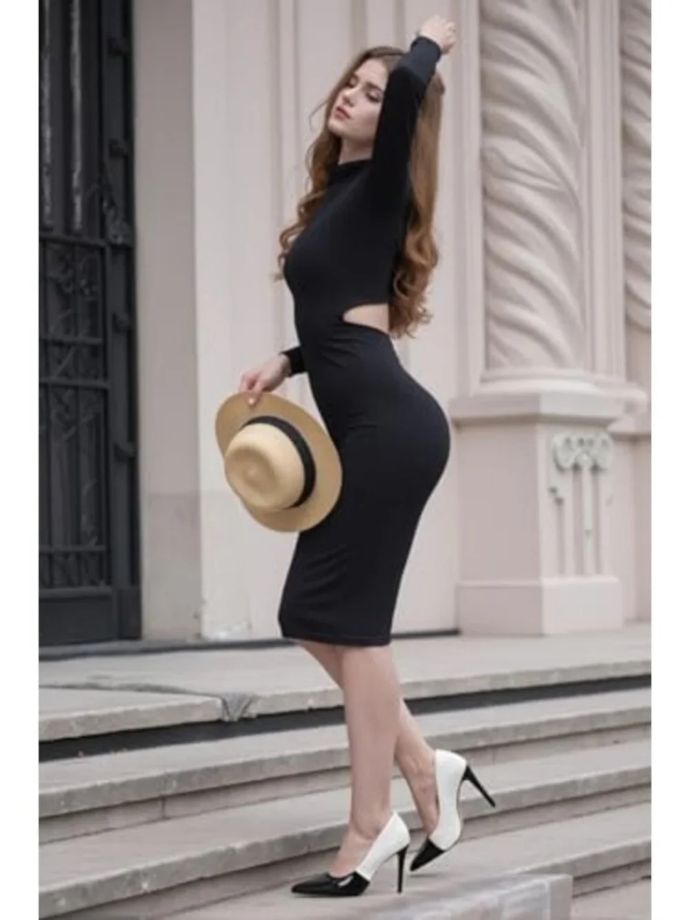 Chic Women's High Heels Pointed-Toe Stilettos Pumps - 4-Inch Slip-On Shoes